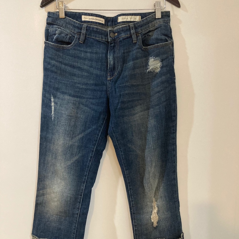 Anthropologie relaxed cuffed denim jeans sz 28